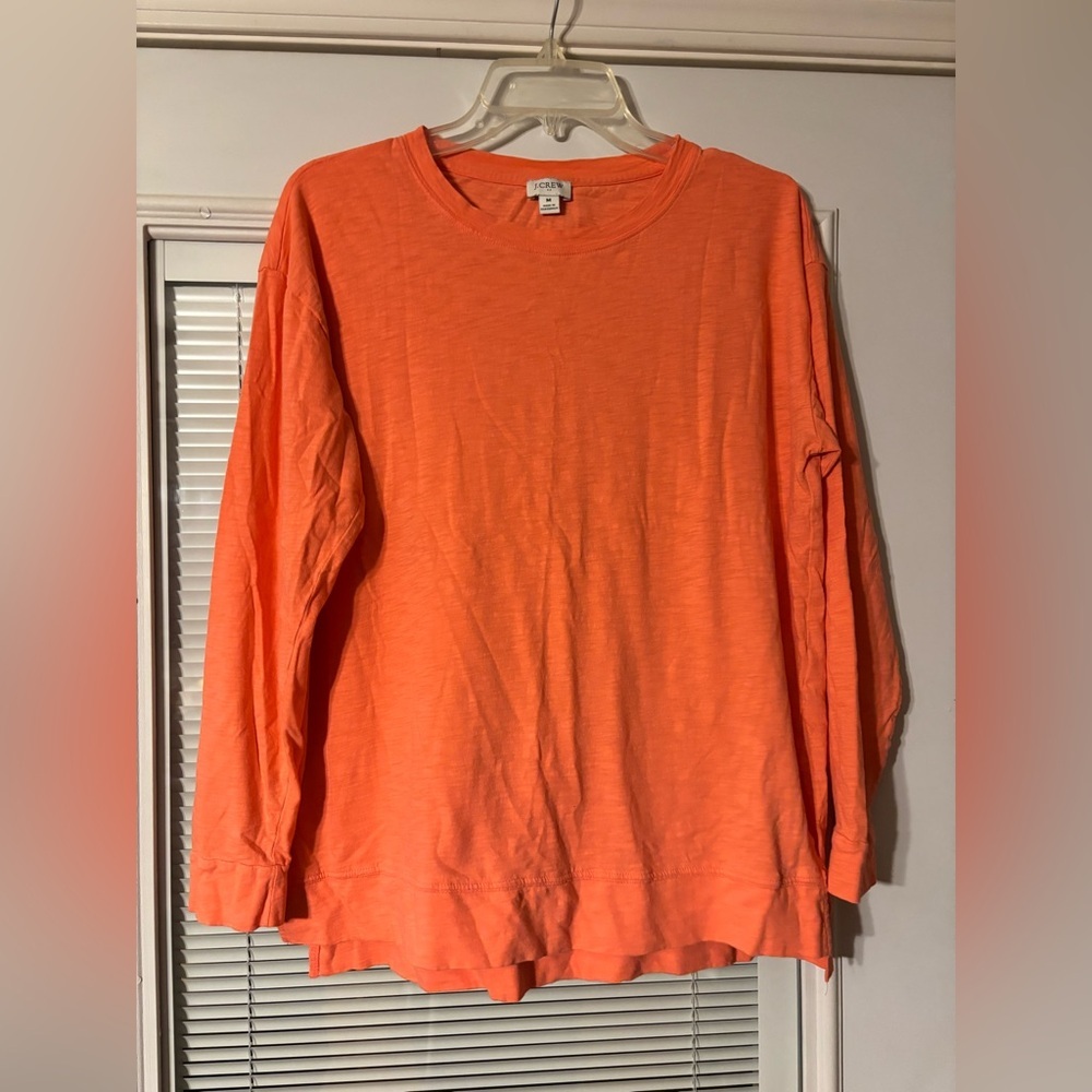 J. Crew Reimagined Vibrant Coral Top